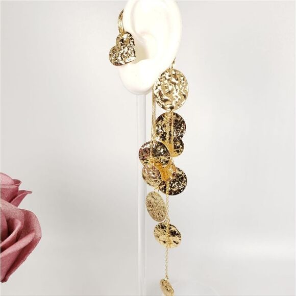 Brand New Top Fashion Gold Ear Hook Earring - Picture 1 of 6